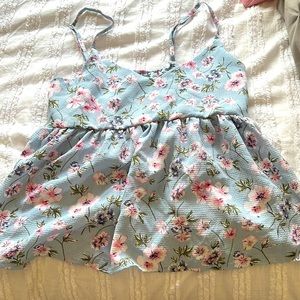 Romwe Floral Tank Top
